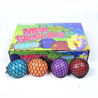 Rainbow Squishy Grape Ball Fidget Toy