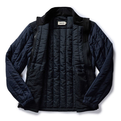 The Ember Jacket in Dark Navy Quilted Nylon