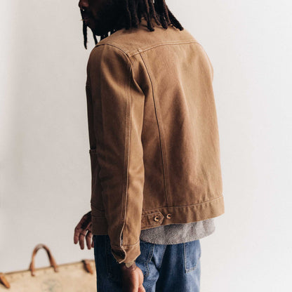 The Ryder Jacket in Tobacco Chipped Canvas