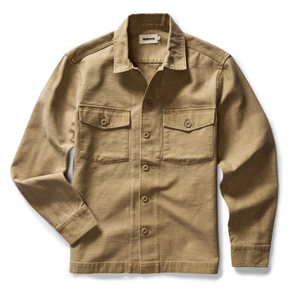 The Surplus Shirt in Khaki Reverse Sateen