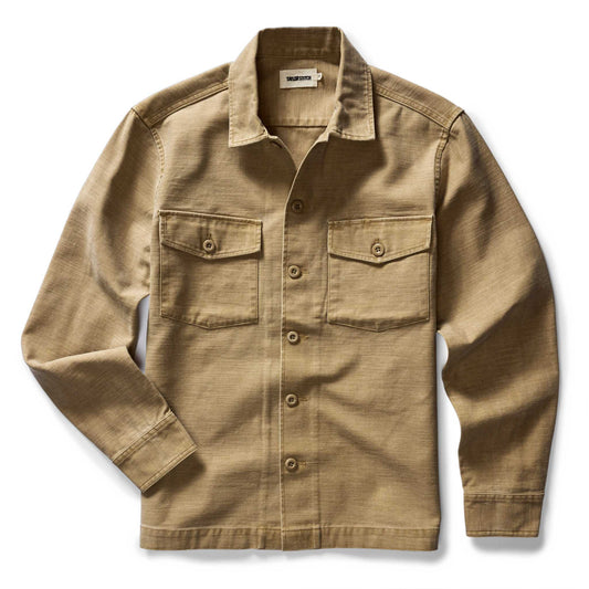 The Surplus Shirt in Khaki Reverse Sateen