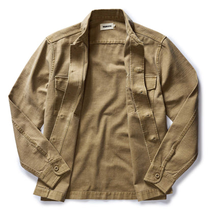 The Surplus Shirt in Khaki Reverse Sateen