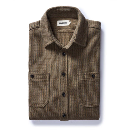 The Utility Shirt in Cypress Sashiko