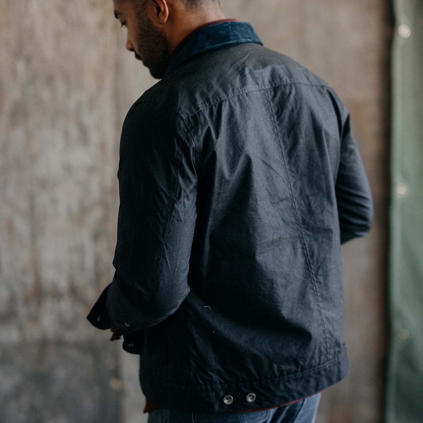 The Long Haul Jacket in Coal Waxed Canvas