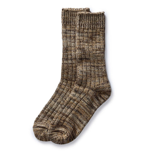 The Camp Sock in Marled Coffee