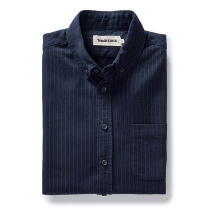 The Jack in Brushed Heather Navy Stripe