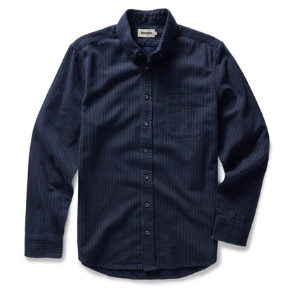 The Jack in Brushed Heather Navy Stripe