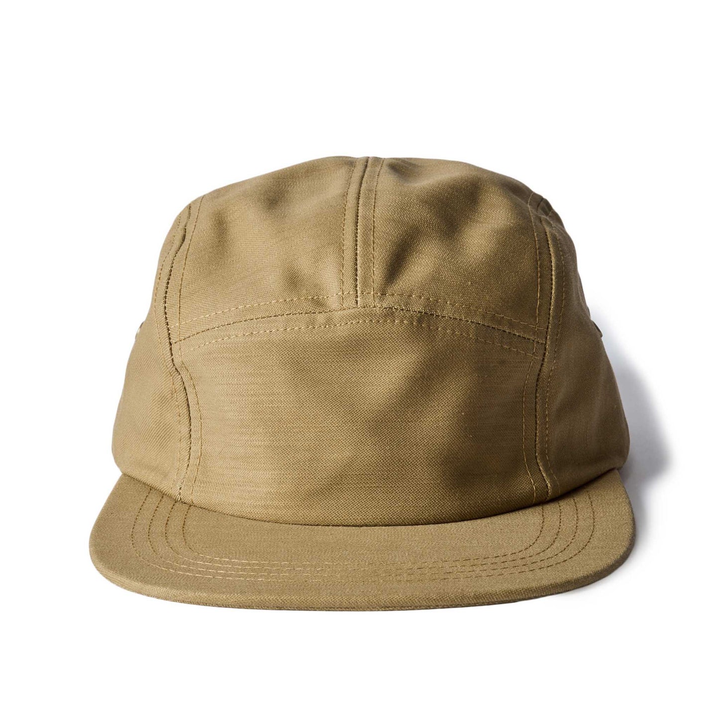 The 5-Panel Cap in Khaki Reverse Sateen