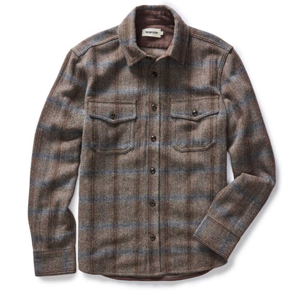 The CPO Shirt in Dark Brick Plaid Wool