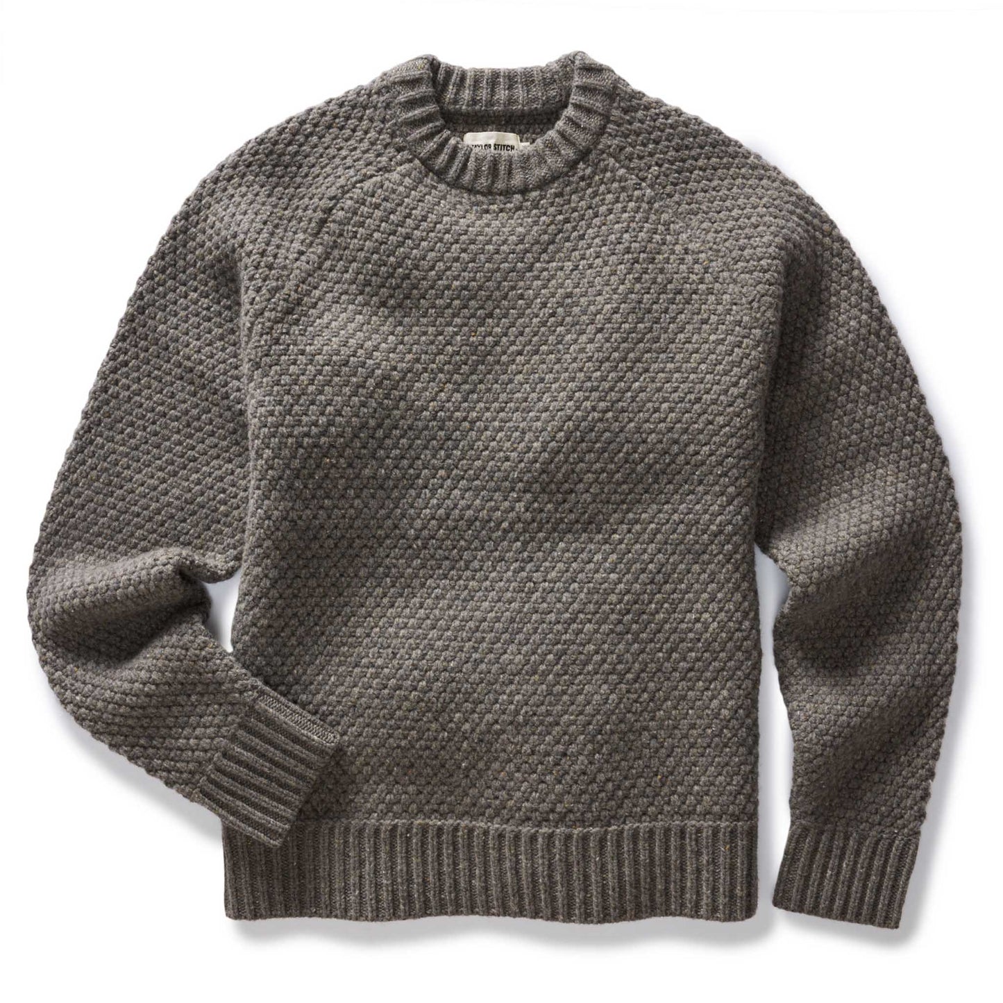 The Fisherman Sweater in Taupe Merino