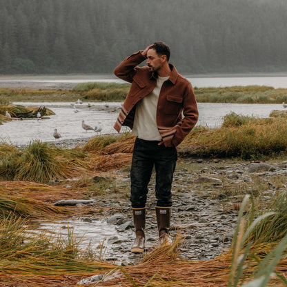 The Ranger Shirt in Tarnished Copper Blanket Stripe