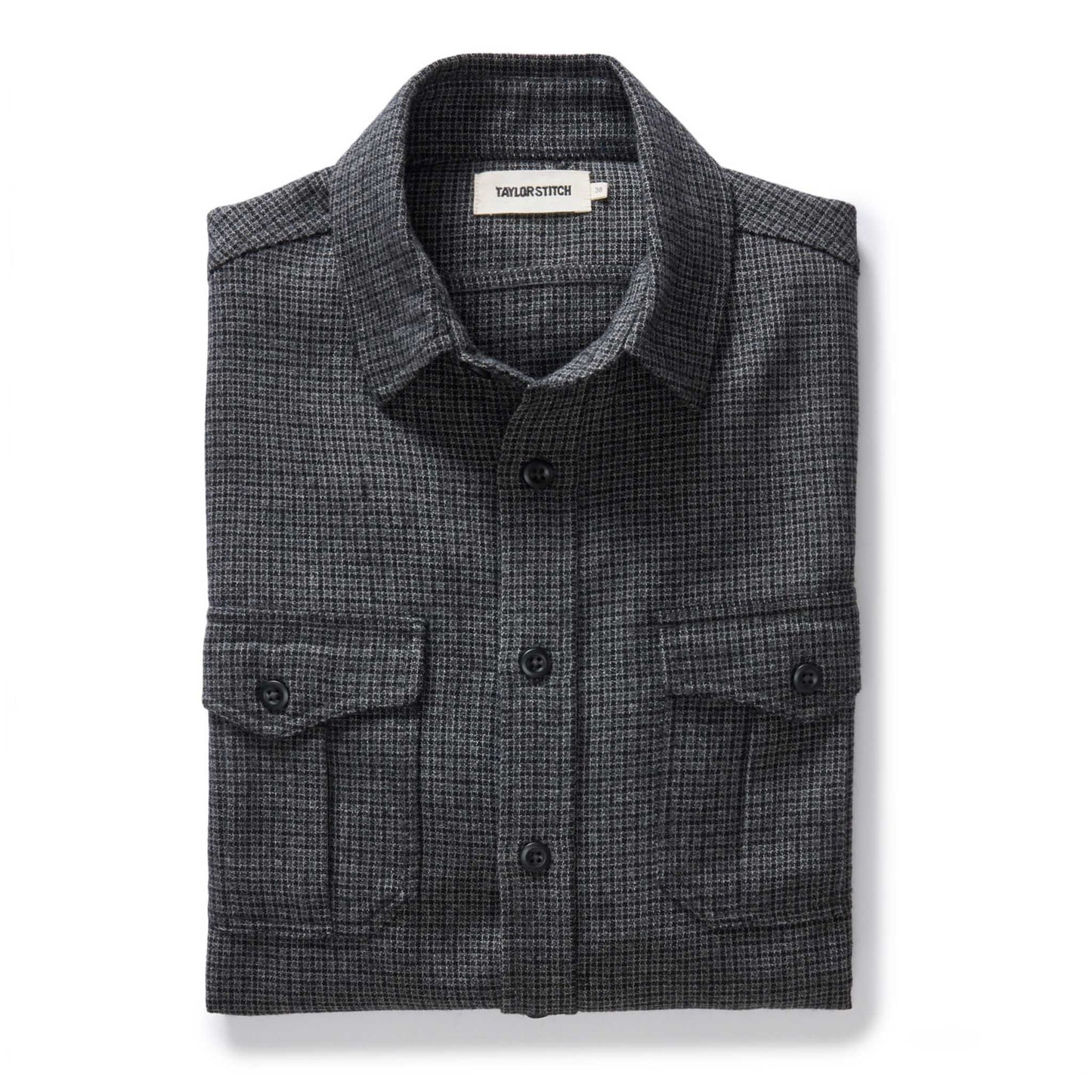 The Saddler Shirt in Ash Check Wool