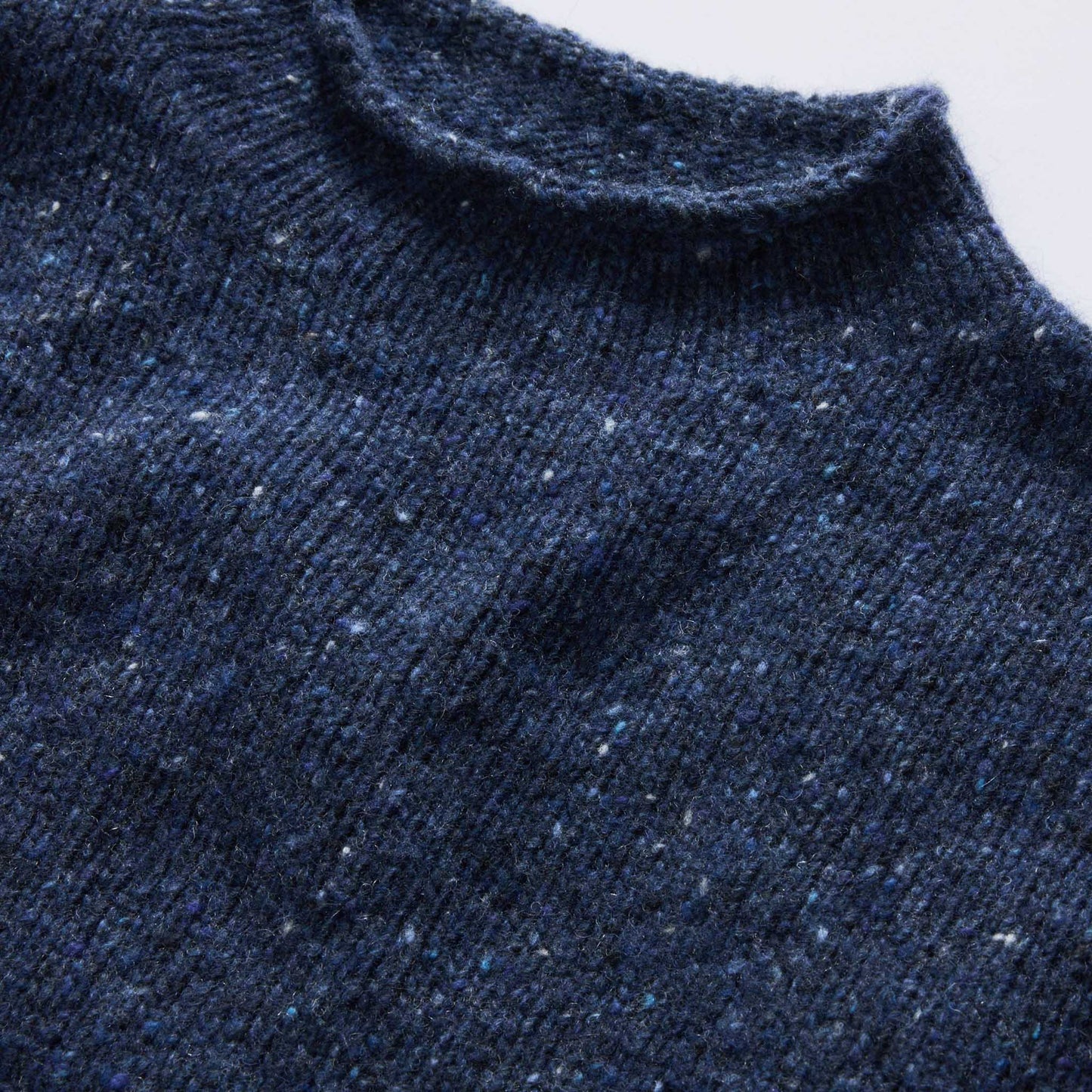 The Seafarer Sweater in Atlantic Blue Donegal