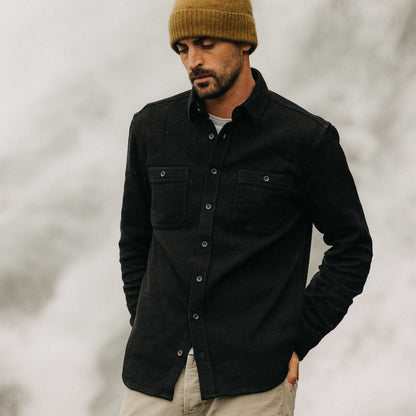 The Utility Shirt in Coal Sashiko