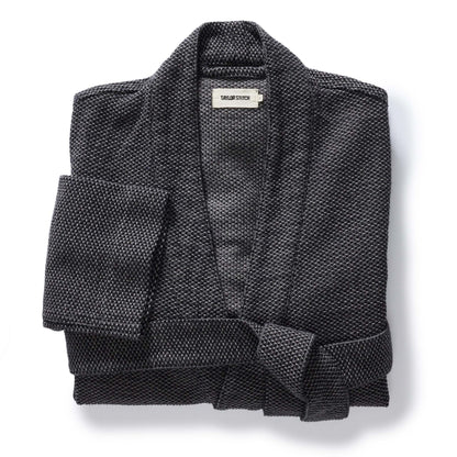 The Apres Robe in Charcoal Sashiko