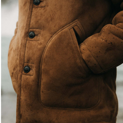 The High Plains Coat in Walnut Shearling